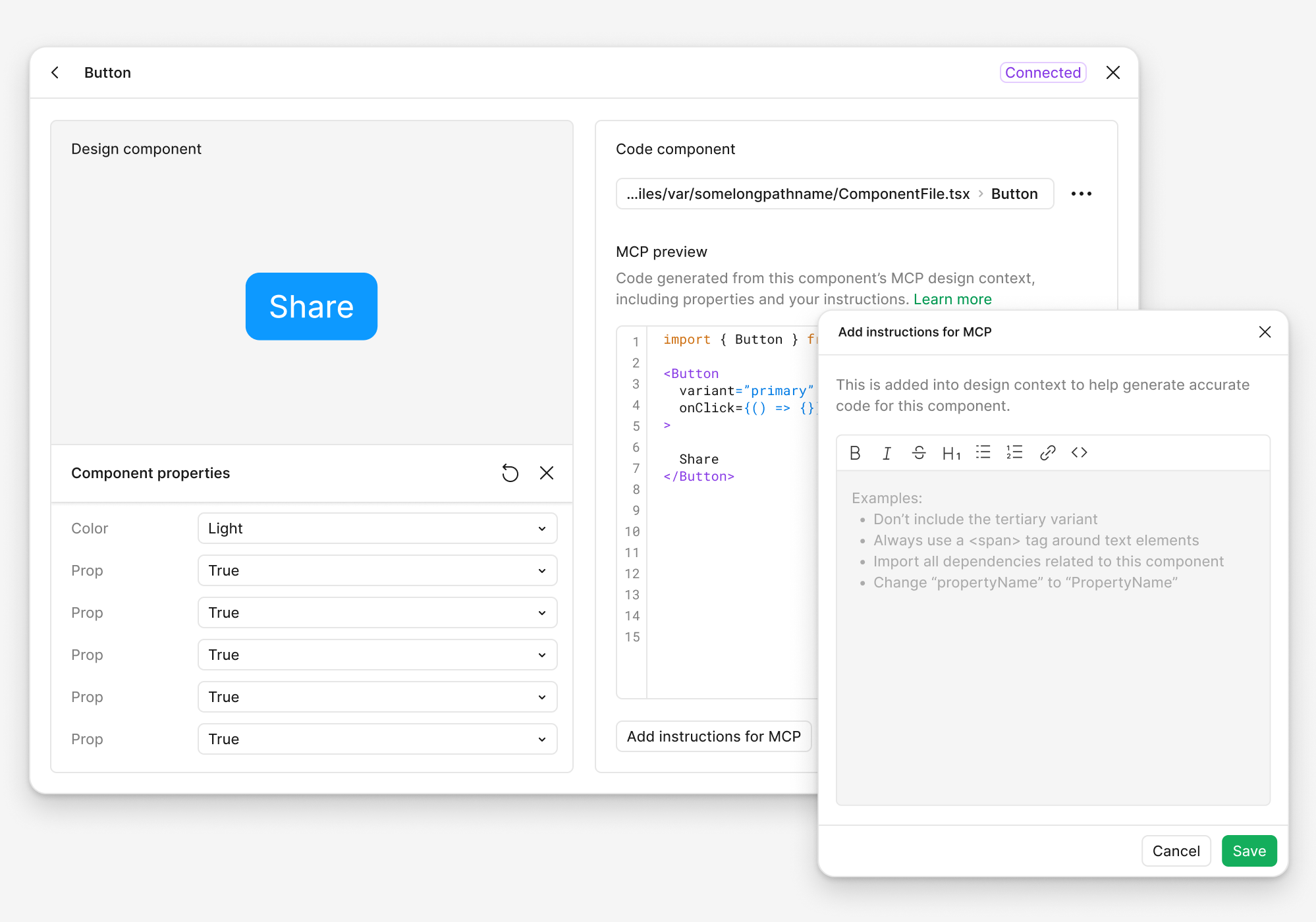 Code Connect UI with enhanced MCP codegen Code Connec UI - enhanced MCP codegen