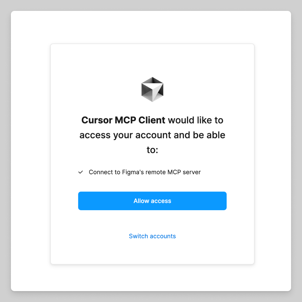 Cursor allow access dialog