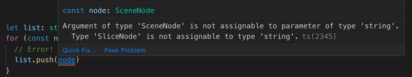 Type error