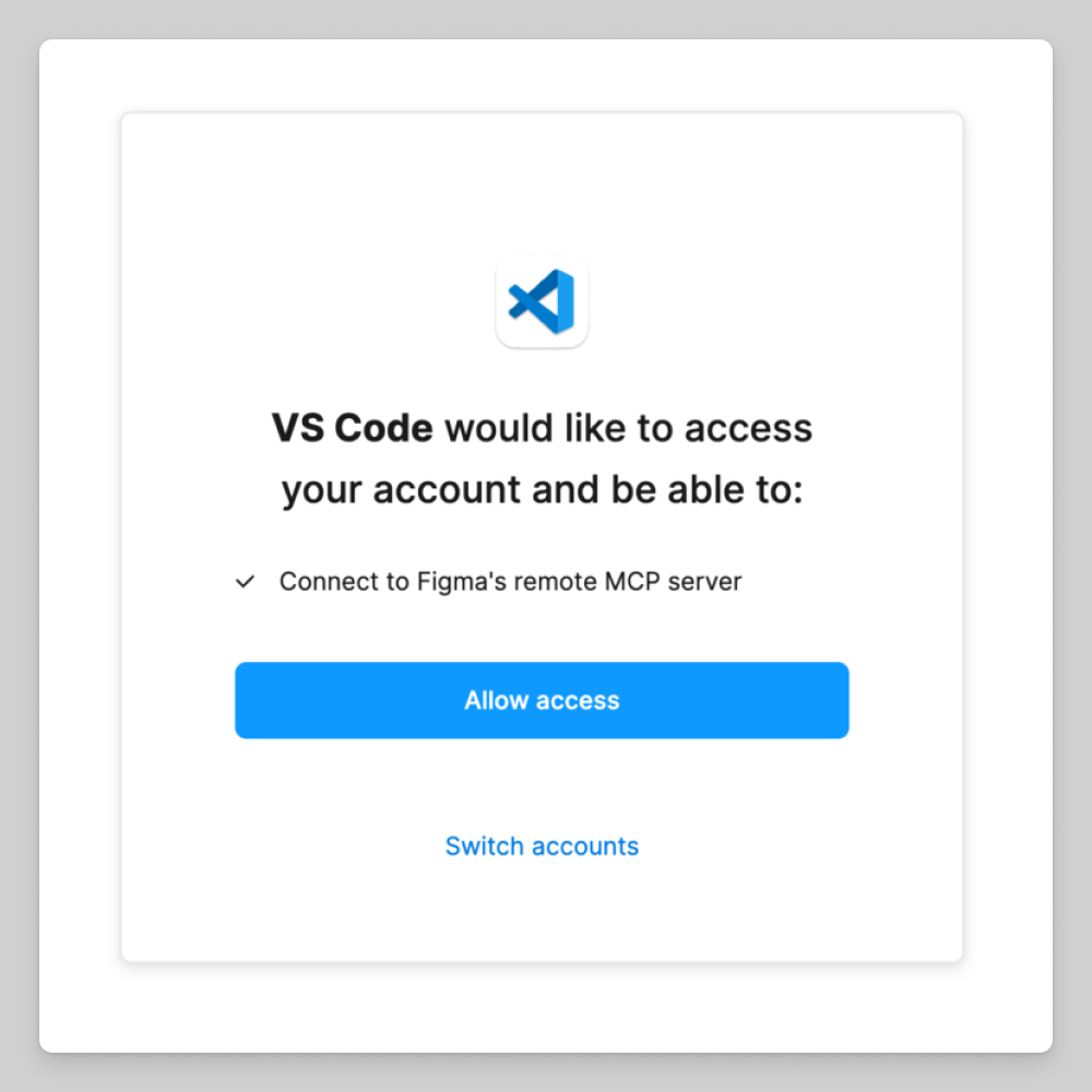 VS Code MCP allow access